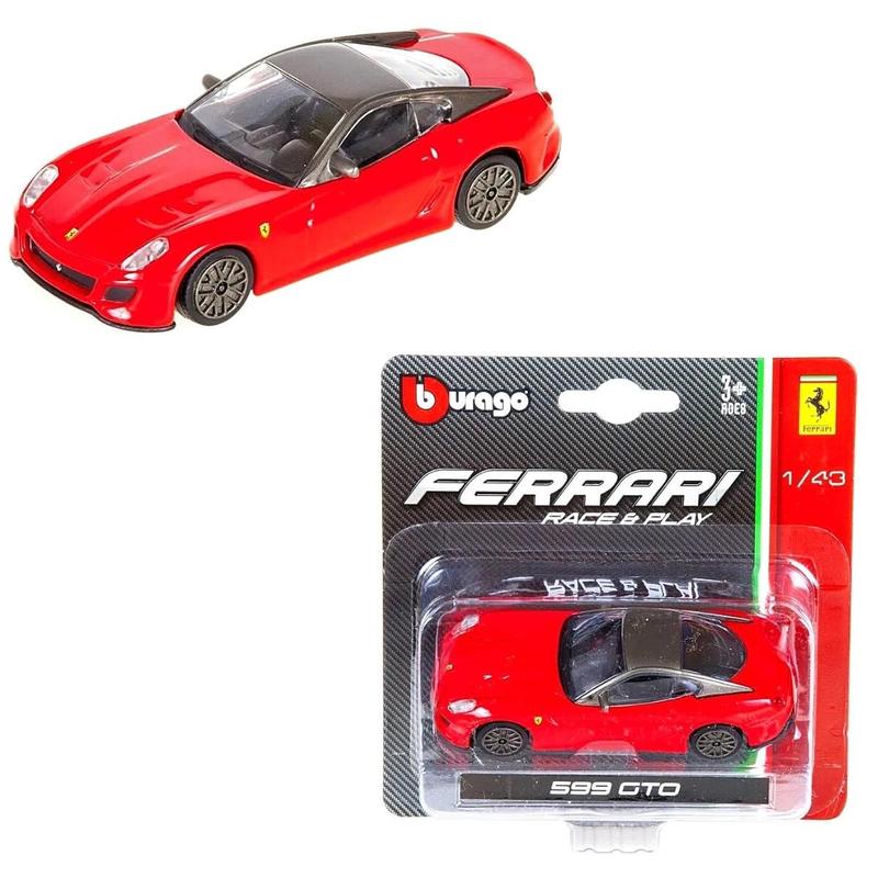 Miniatura Carro Ferrari 599 Gto 1/43 Vermelha Bburago 36001